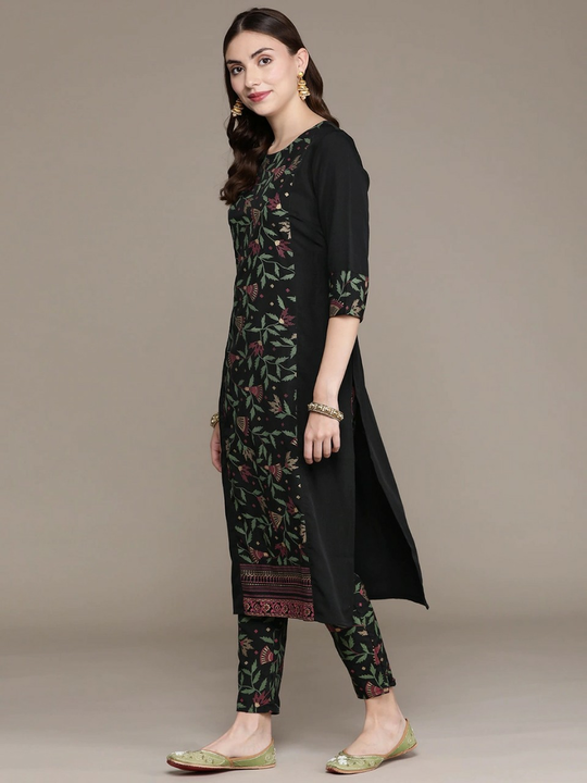Rayon Printed Kurti Pant set
 uploaded by AXEWOODS VENTURES on 3/12/2023