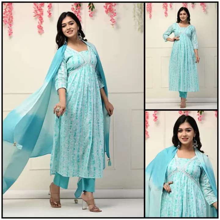 Alia Cut heavy Kurta set premium Quality made in Jaipur  uploaded by MNC Fashion Trends on 3/12/2023