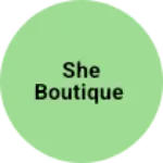 Business logo of She boutique