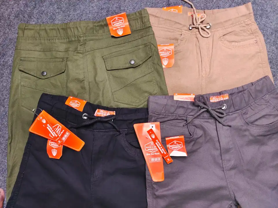 4 pocket strecheble joggers moq 32pcs for order whatsapp or uploaded by New Addition Trading Point on 3/12/2023