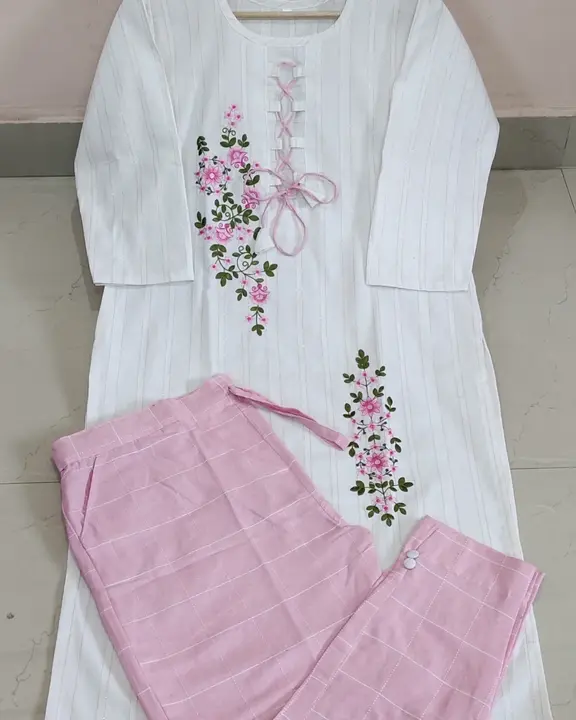 Latest Khadi Cotton Women kurta set!! uploaded by Musafir Textile on 11/29/2023