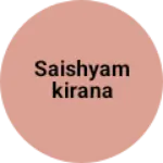 Business logo of Saishyamkirana