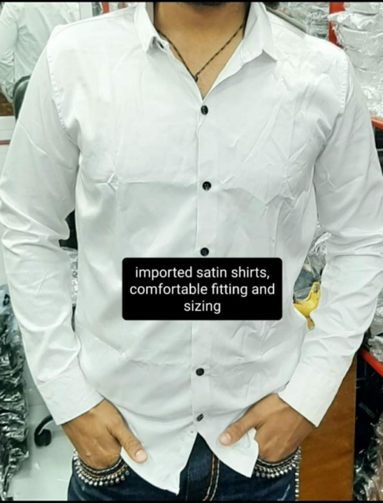 Imported satin fabric shirts  uploaded by Aliff Garments on 3/12/2023