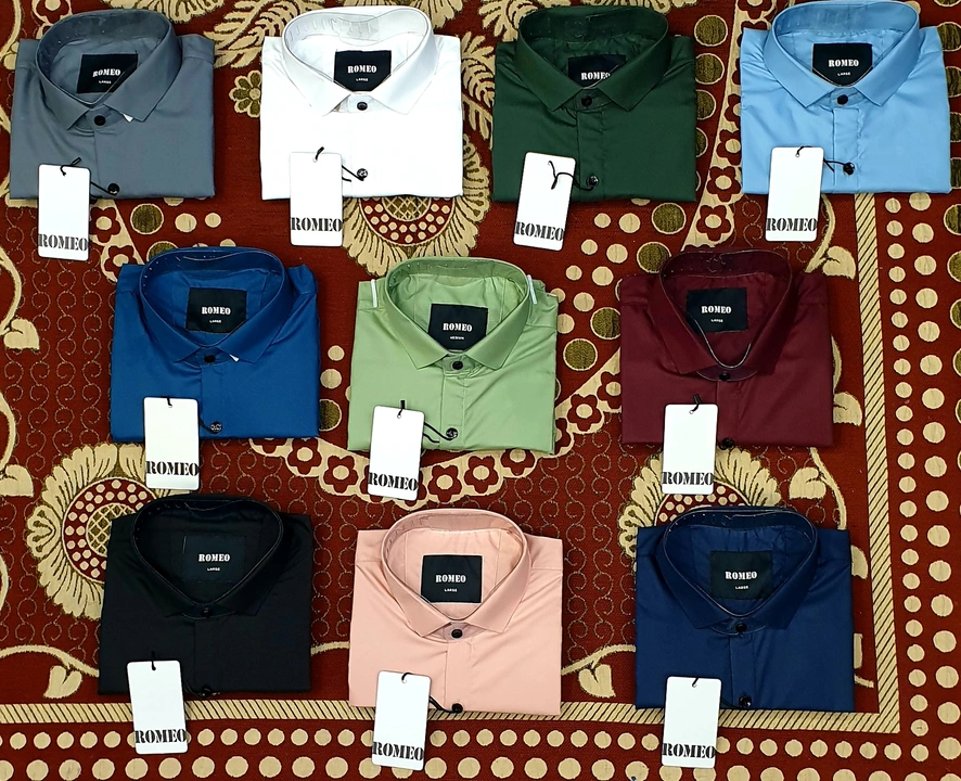Imported satin fabric shirts  uploaded by Aliff Garments on 5/27/2024