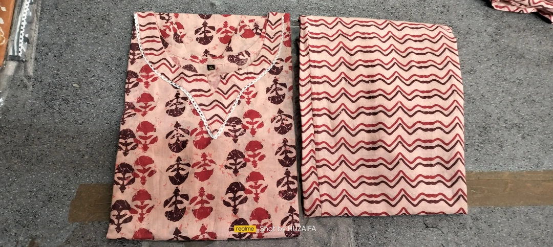 Jaipuri cotton pent top  uploaded by Arshiya fashion Ledis suit on 3/12/2023