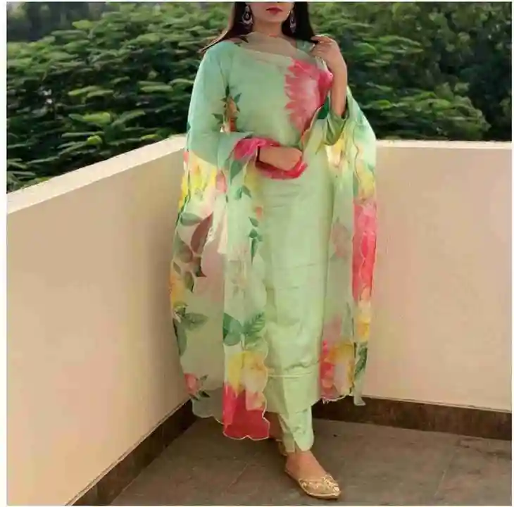 Kurti pant set with dupatta  uploaded by business on 3/13/2023