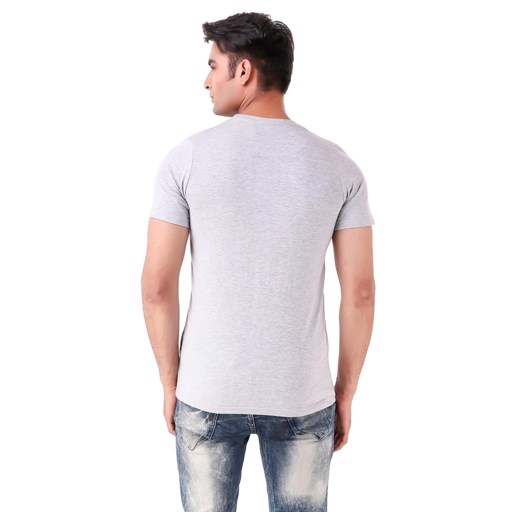 Mens round neck tshirt grey uploaded by Fashion plus on 3/13/2023
