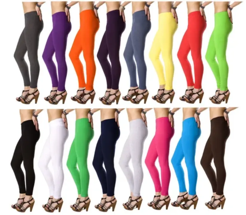 Product image with price: Rs. 100, ID: viscos-lycra-180-gsm-robi-cut-leggings-6799e325