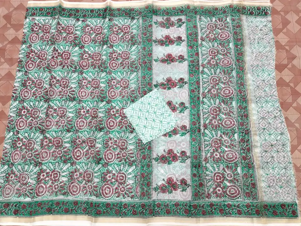 Kota doriya pure cotton saree  uploaded by Ramjani  Handloom Weaver  on 3/13/2023
