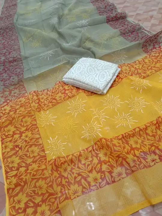 Kota doriya pure cotton saree  uploaded by Ramjani  Handloom Weaver  on 3/13/2023