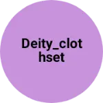 Business logo of Deity_clothset