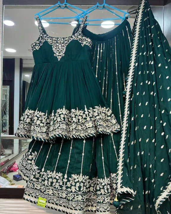 Lehnga with kedia top uploaded by New fashion impex on 3/13/2023