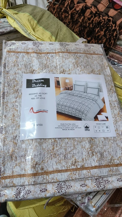 Dream bedsheet doublebed set Pure cotton  uploaded by Neha Prints on 5/31/2024