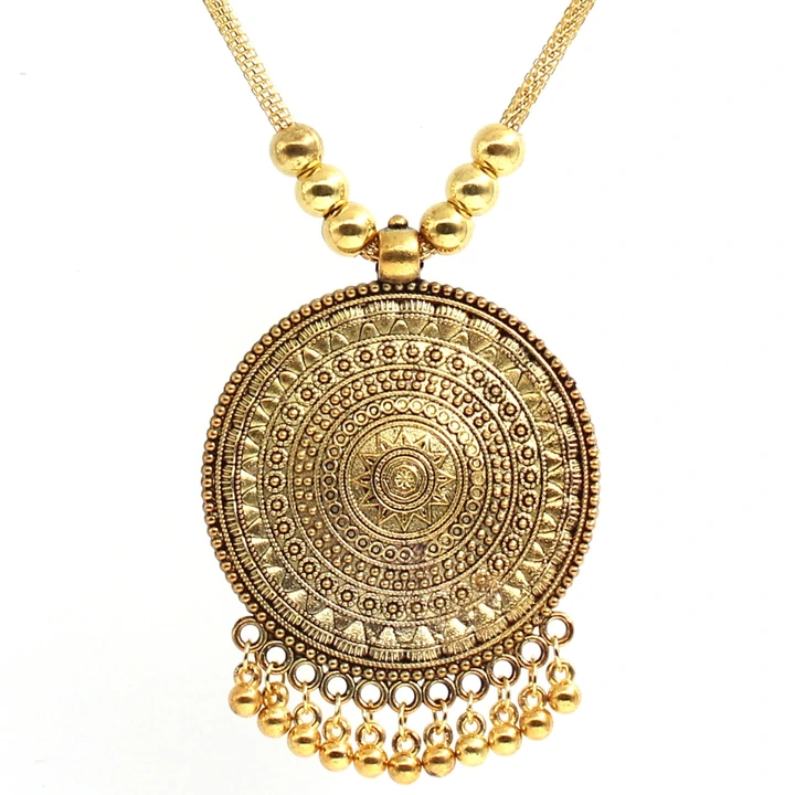 Product image with price: Rs. 75, ID: antique-golden-necklace-acb908b0