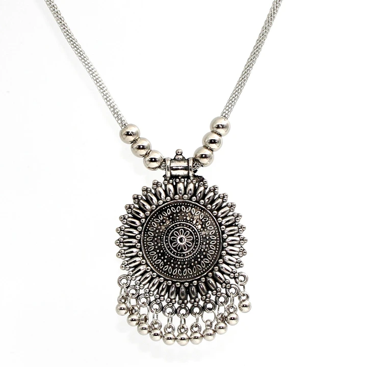Product image with price: Rs. 75, ID: hand-made-silver-jewellery-necklace-0935522e