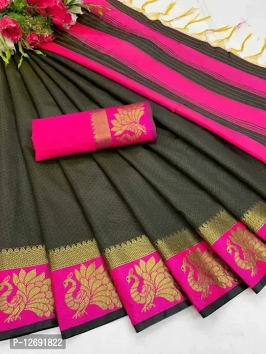 Cotton Silk Jacquard Butta Work Sarees with Blouse Piece

 Fabric:  Cotton Silk

 Type:  Saree with  uploaded by Digital marketing shop on 3/13/2023