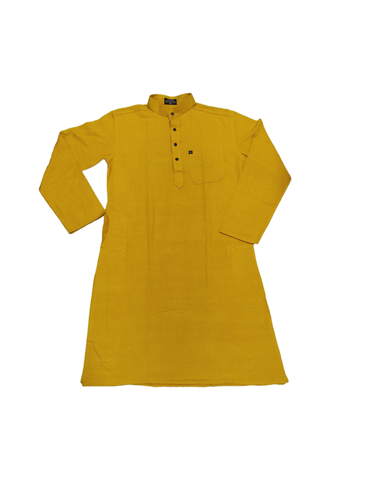 Yello kurta pure cotton  uploaded by Akhtar collection on 3/13/2023
