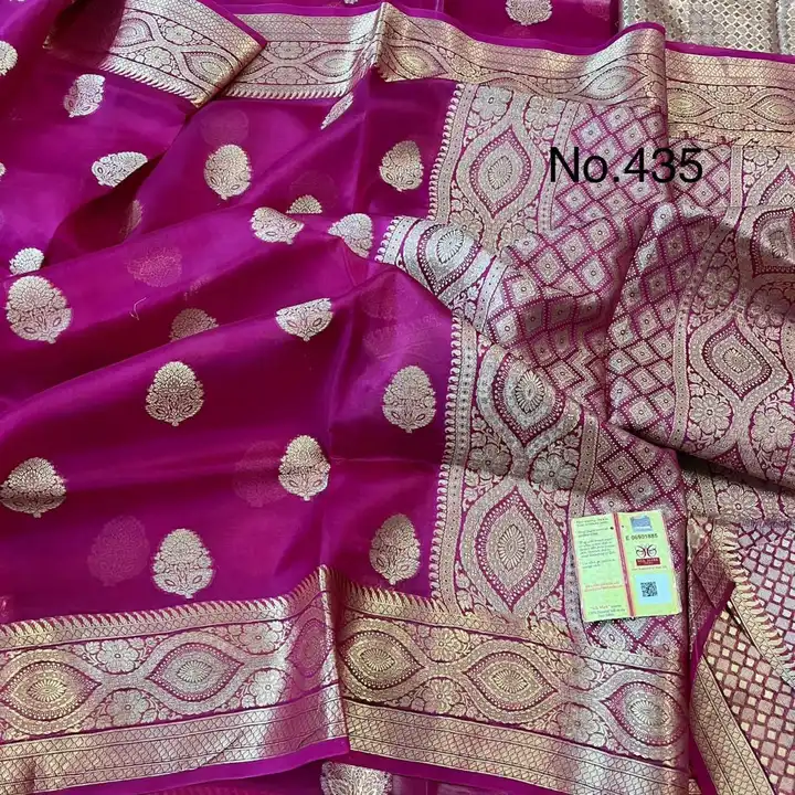 Banarasi daeyble semi kora silk saree  uploaded by Zainab fashion on 3/13/2023