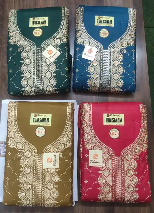 Women dress materials with dupatta uploaded by wholsale market on 3/13/2023