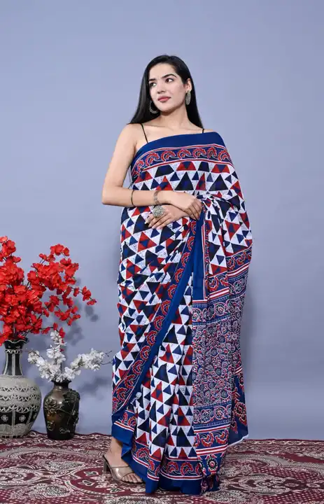 Cotton sari  uploaded by Jaipuri Fashion Point  on 6/3/2024