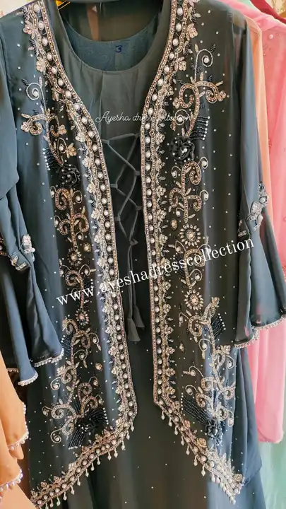 Heavy gown zarakan hand work  uploaded by Ayesha dress collection on 3/13/2023
