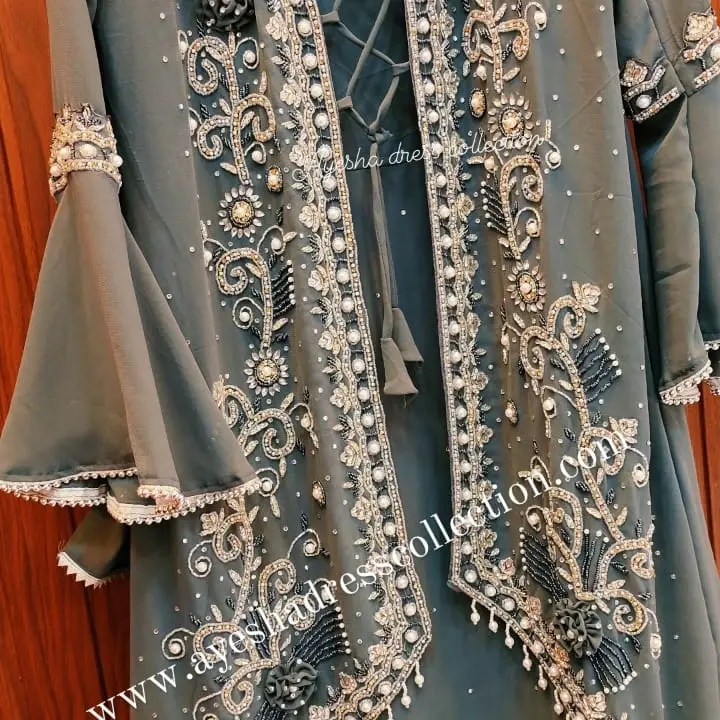 Heavy gown zarakan hand work  uploaded by Ayesha dress collection on 3/13/2023