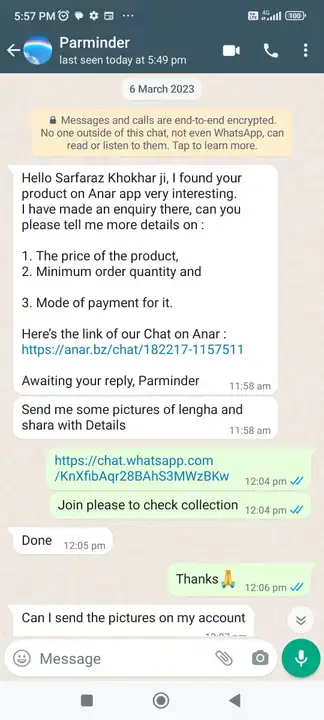 Payment proof - uploaded by Taha fashion from surat on 3/13/2023
