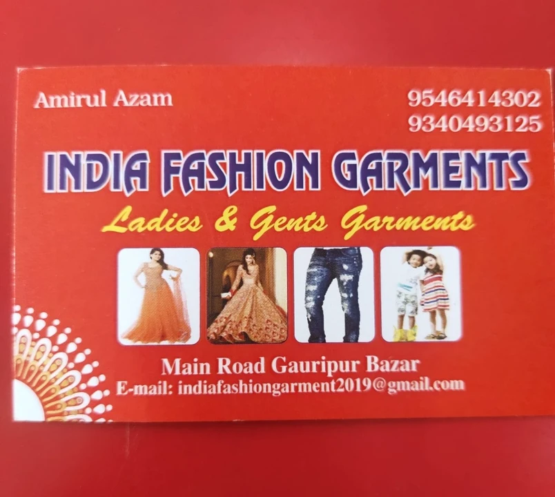 Visiting card store images of INDIA FASHION GARMENT'S