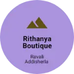 Business logo of Rithanya Boutique Ladies Tailors