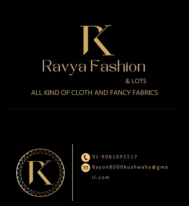 Visiting card store images of Ravya fashion