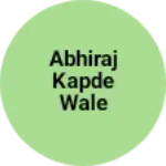 Business logo of Abhiraj kapde wale