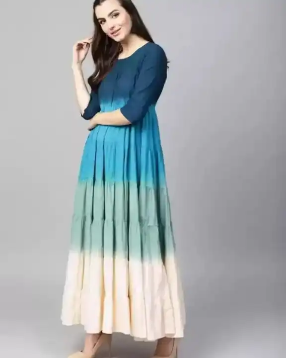 Women solid viscose rayon Tie n Dye Multicolour kurta Size:- m38 to XXL44Fabric:- Viscose Rayon  uploaded by JAIPURI FASHION HUB on 3/13/2023