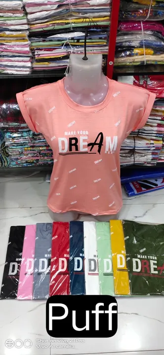 Girls top t shirt crop uploaded by Huda traders on 3/13/2023