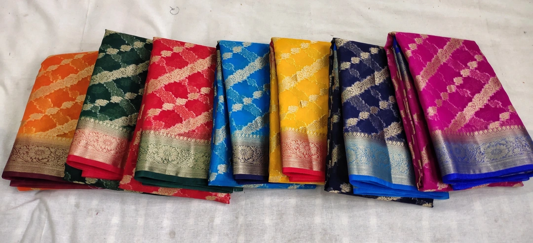 ORGANZA FANCY SAREE uploaded by S.R TEX INDIA on 3/13/2023