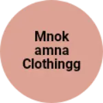 Business logo of Mnokamna clothingg