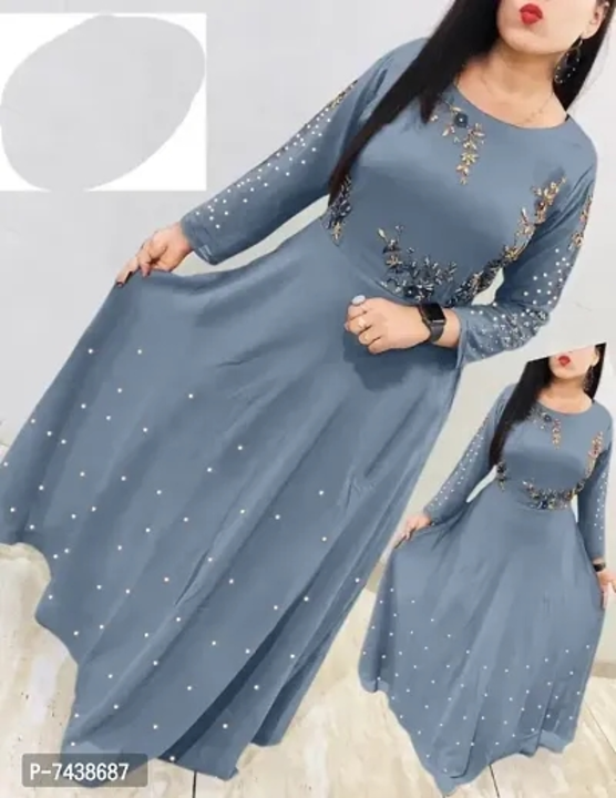 Stylish Georgette Embroidered Long Anarkali Gown uploaded by Shreeji New Fashion on 5/31/2024