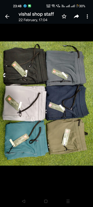 Non raw 4 way trackpants premium quality  uploaded by Shiv balaji creations on 3/13/2023