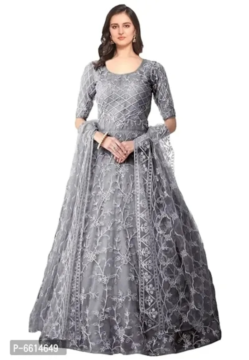 Best Selling Net Embroidered Gown with Dupatta uploaded by Shreeji New Fashion on 3/13/2023