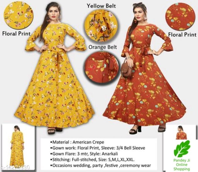 Trendy Designer Women Dresses

Fabric: Crepe uploaded by business on 2/26/2021