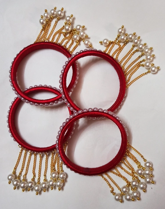 Silk thread bangles uploaded by Rucha creation on 3/13/2023