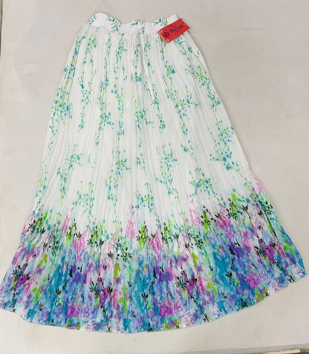 Flora print plating skirts uploaded by Blue lady apparel on 5/23/2024