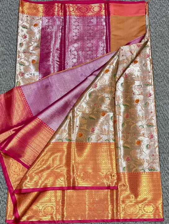 Tissue waskat tilfi soft saree  uploaded by Farhan fabrics on 3/14/2023