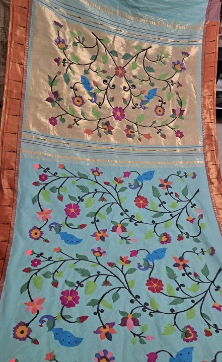 Handloom paithani saree  uploaded by Paithani saree manufacturer on 5/29/2024
