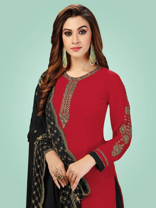 Suit with sharrara and dupatta  uploaded by Taha fashion from surat on 3/14/2023