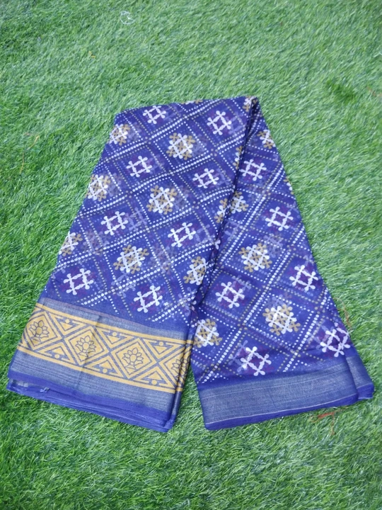 Cotton printed saree uploaded by Shree chamunda creation on 3/14/2023