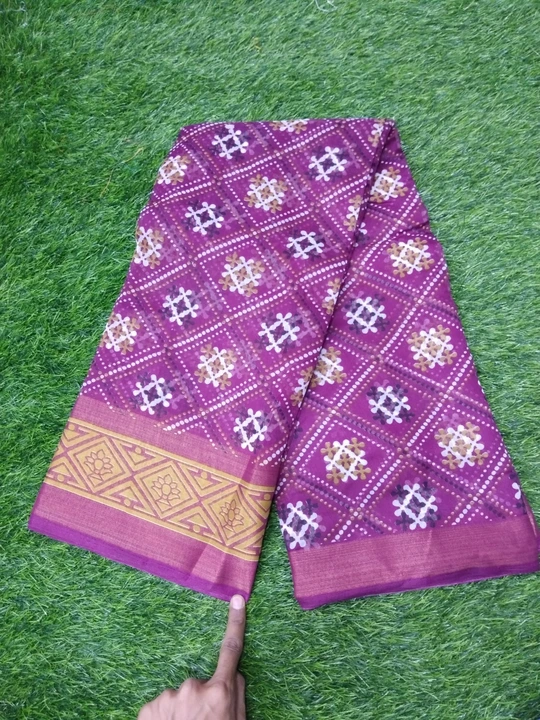 Cotton printed saree  uploaded by business on 3/14/2023