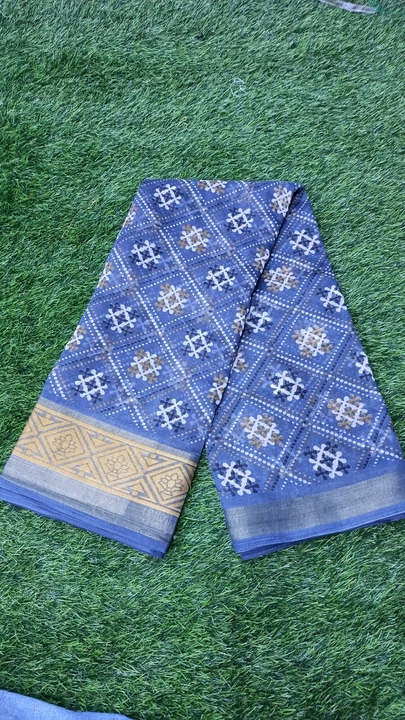 Cotton printed saree  uploaded by Shree chamunda creation on 3/14/2023