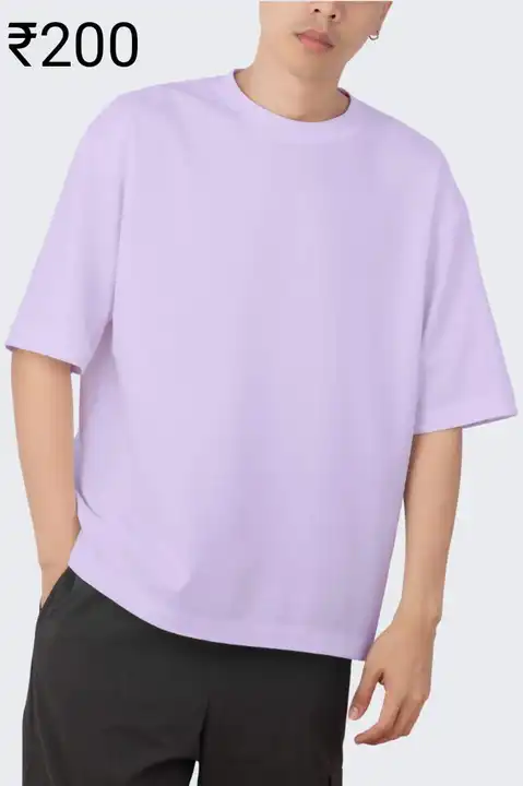 Oversized 100% cotton  unisex t shirt uploaded by DOT FASHION on 3/14/2023