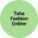 Business logo of Taha fashion online store based out of Surat