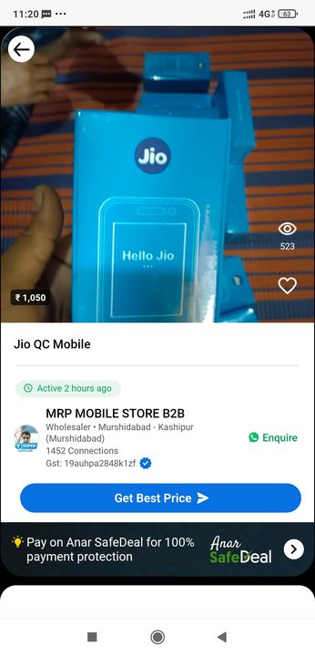 Post image I want to buy 5 pieces of Jio QC Mobile . My order value is ₹865. Please send price and products.